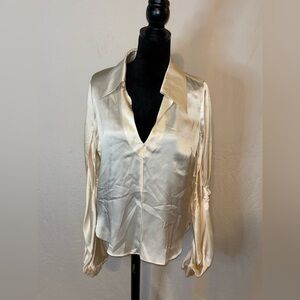 Munthe plus Simonsen Satin Blouse in Cream